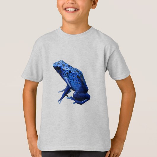 ブルーポイズンダーツカエル Tシャツ (正面)