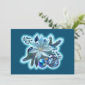 ブルーポインセチアの喜び シーズンカード (スタンド正面)