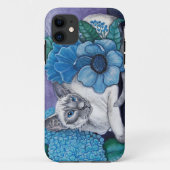 ブルーポイントのシャム猫 Case-Mate iPhoneケース (裏面)