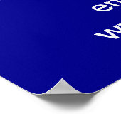 ブルーポスターのビジネス向けクリスマスセール ポスター (角)