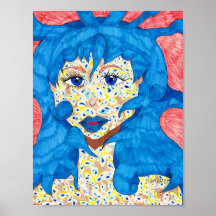 ブルーポスター美しい