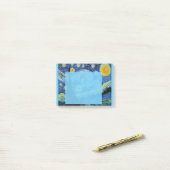 ブルーポストイットでの星空の夜 ポストイット (デスク上)