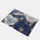 ブルーポピーインスパイアズヴィンテージ ドアマット (アングル)