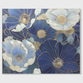 ブルーポピーインスパイアズヴィンテージ ラッピングペーパー (フラット)
