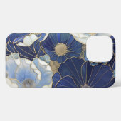 ブルーポピーインスパイアズヴィンテージ iPhoneケース (裏面横)