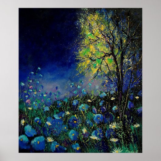 ブルーポピーデイジー ポスター (正面)