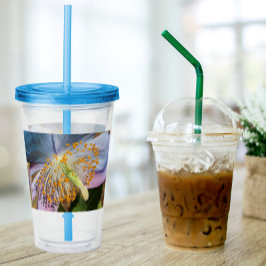 ブルーポピー開花フローラ アクリルタンブラー