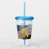 ブルーポピー開花フローラ アクリルタンブラー (正面)