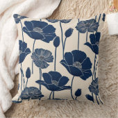 ブルーポピー クッション (ブランケット)