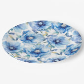 ブルーポピー ペーパープレート (アングル)