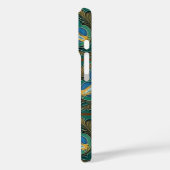 ブルーポメグラナートマジフェイクオリカタイルiPhoneケース Case-Mate iPhoneケース (裏面 / 左)