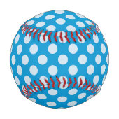 ブルーポルカ点々のある野球 野球ボール (正面)