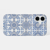 ブルーポルトガルタイル iPhone 16ケース (裏面横)