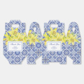 ブルーポルトガル語アズレジョイエローリリーありがとう フェイバーボックス (見開き)