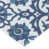 ブルーポルトガル語アズレホスフローラタイルパターン テーブルクロス (アングル)