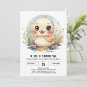 ブルーポンドアヒル誕生日 招待状 (スタンド正面)