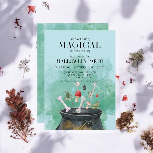 ブルーポーション&スペル ウィッチズケルドン ハロウィン 招待状