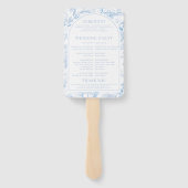 ブルーポーズチノワセリーフローラ結婚式 プログラム ハンドファン (裏面)