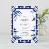 ブルーポーズチノワセリー結婚フローラ 招待状 (スタンド正面)