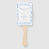 ブルーポーズチノワセリー結婚式 プログラム ハンドファン (正面)