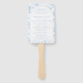 ブルーポーズチノワセリー結婚式 プログラム ハンドファン (裏面)