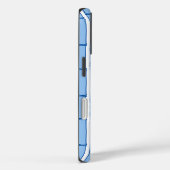 ブルーポーセリン柄のバンブーアイ・バンブーストライプ Case-Mate iPhoneケース (裏面 / 右)