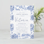 ブルーポーツトワールフローラブライダルシャワー 招待状 (スタンド正面)