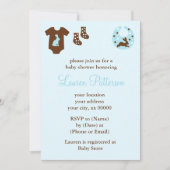 ブルーポーツボーイベビーシャワー 招待状 (正面)