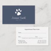 ブルーポードッグ歩くペットシッティングベットアポイントメント 予約カード (正面/裏面)