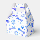 ブルーポープリントウォーターカラーバースデーパーティー フェイバーボックス (裏面サイド)