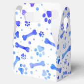 ブルーポープリントウォーターカラーバースデーパーティー フェイバーボックス (オープン)