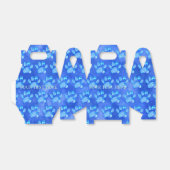 ブルーポープリントカスタム水彩カスタム文字 フェイバーボックス (折り畳みなし)