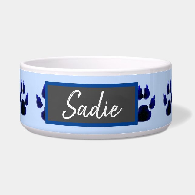 ブルーポープリントドッグズフード ボウル (正面)