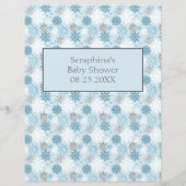 ブルーポーラベア赤ちゃんシャワー予測とアドバイス (裏面)