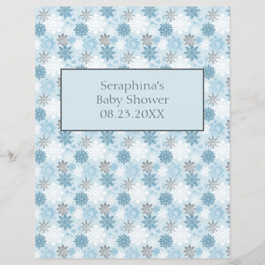 ブルーポーラベア赤ちゃんシャワー予測とアドバイス (裏面)