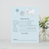 ブルーポーラベア赤ちゃんシャワー予測とアドバイス (スタンド正面)