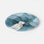 ブルーポーラーベアーママとベビーイン洞窟パーティー ペーパープレート (アングル)