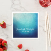 ブルーマかわいらしダラ抽象芸術結婚ズ スタンダードカクテルナプキン (インサイチュ)