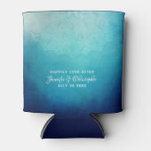 ブルーマかわいらしダラ抽象芸術結婚ズ 缶クーラー (正面)