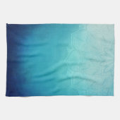 ブルーマかわいらしダラ抽象芸術 キッチンタオル (横)