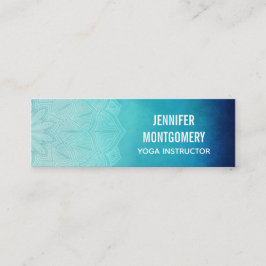 ブルーマかわいらしダラ抽象芸術 スキニー名刺