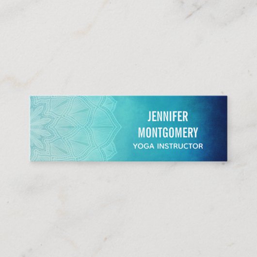 ブルーマかわいらしダラ抽象芸術 スキニー名刺 (正面)