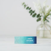 ブルーマかわいらしダラ抽象芸術 スキニー名刺 (スタンド正面)