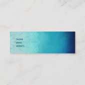 ブルーマかわいらしダラ抽象芸術 スキニー名刺 (裏面)