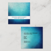 ブルーマかわいらしダラ抽象芸術 スクエア名刺 (正面/裏面)