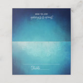 ブルーマかわいらしダラ抽象芸術 プレイスカード (外部開封)