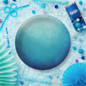 ブルーマかわいらしダラ抽象芸術 ペーパープレート (パーティー)