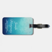 ブルーマかわいらしダラ抽象芸術 ラゲッジタグ (裏面横)