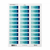 ブルーマかわいらしダラ抽象芸術 ラベル (フルシート)