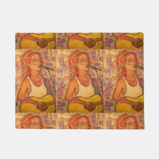 ブルーマイクのソングストレス ドアマット (正面)